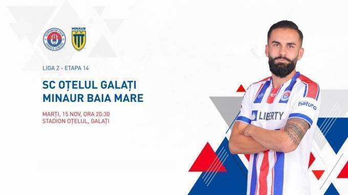 Otelul Galati vs Minaur Baia Mare - Liga 2 15 Noiembrie 2022