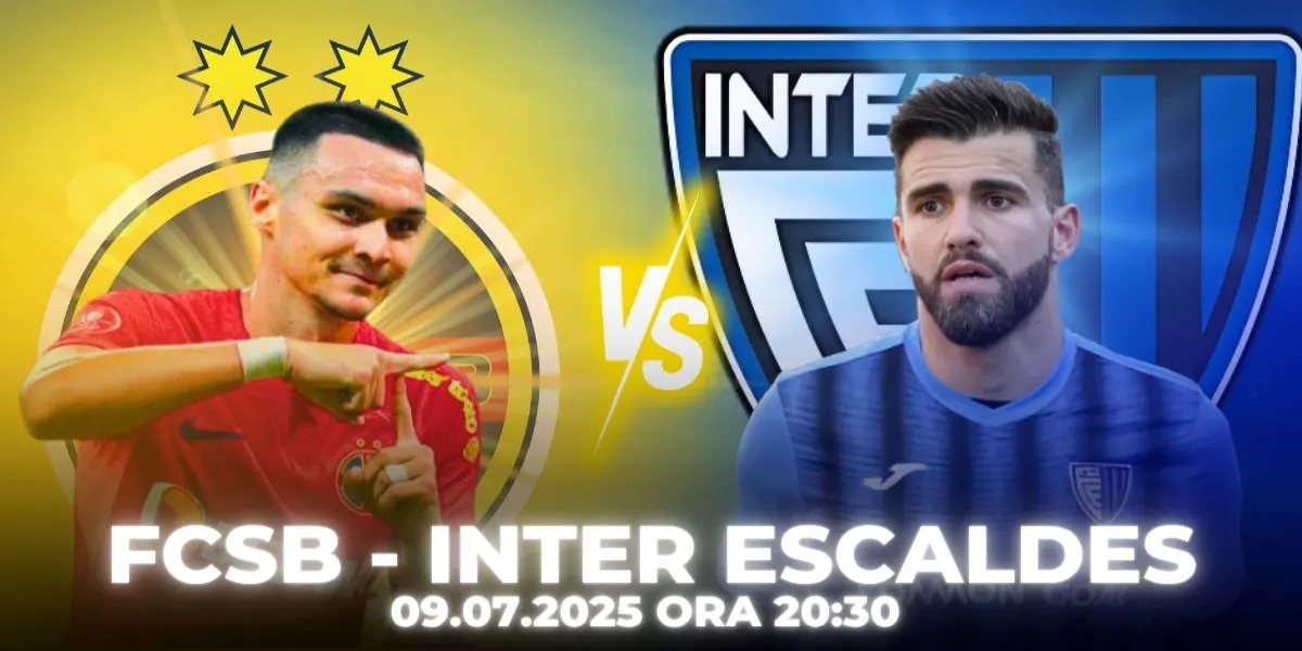 FCSB vs Inter Escaldes <br>Liga Campionilor <br>09 Iulie 2025