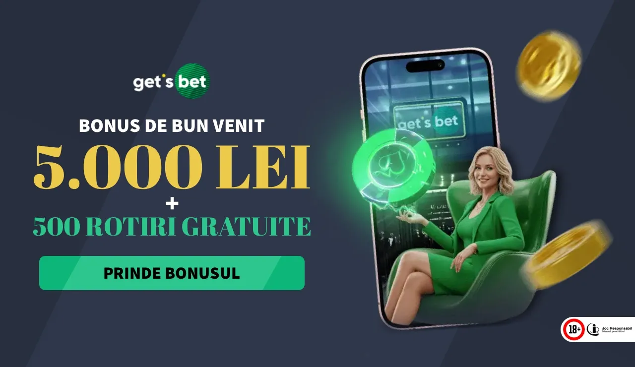 Gets Bet Bonus De Bun Venit – Pana La 5.000 RON + 500 Rotiri Gratuite