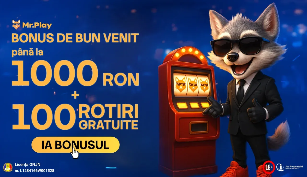 Mr Play Bonus – 1100 RON + 100 Rotiri Gratuite