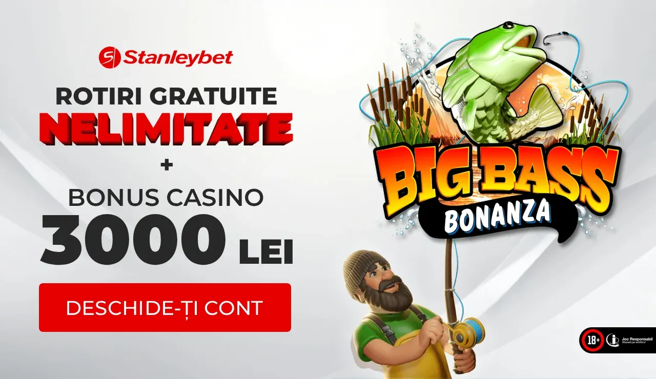 Stanleybet Bonus – 3000 Lei + Rotiri Gratuite NELIMITATE