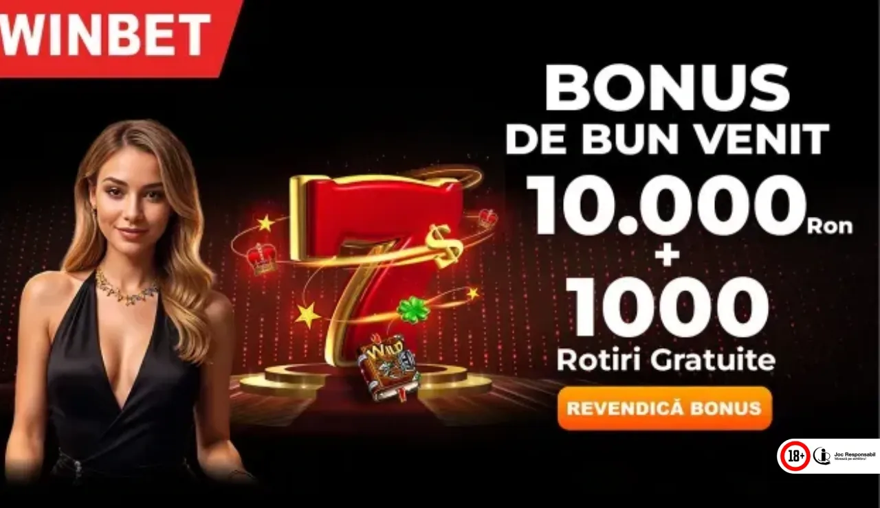 Winbet Bonus De Bun Venit – 10.000 Ron + 1.000 Rotiri Gratuite