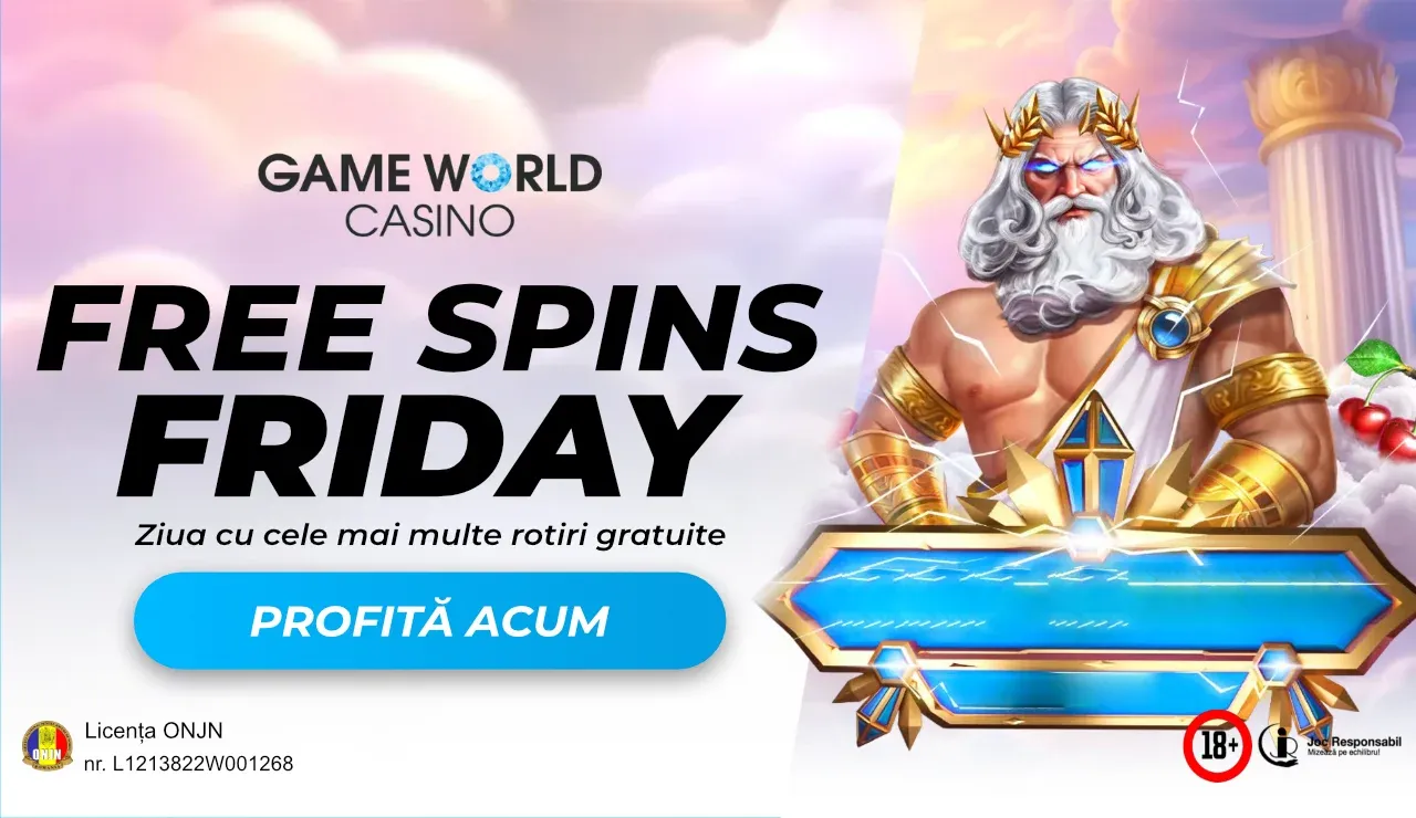 Free Spins Friday Game World – Ziua cu cele mai multe rotiri gratuite
