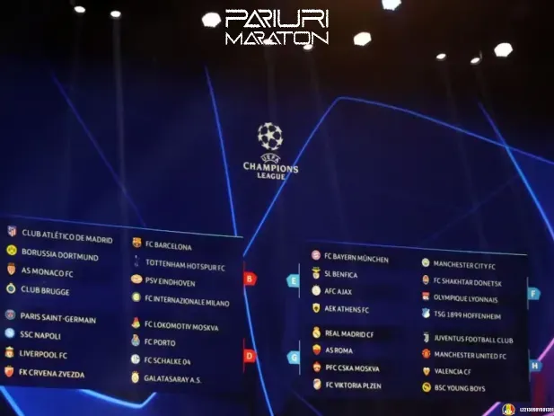 UEFA face schimbari la tragerea la sorti a Ligii Campionilor
